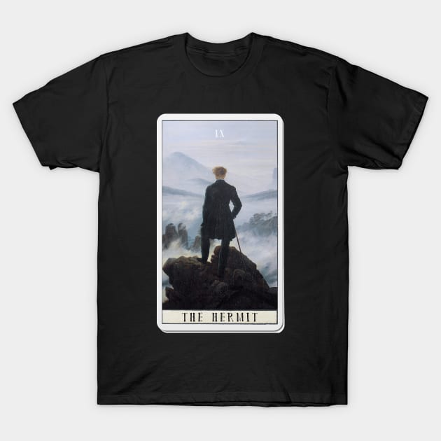 the hermit - ix tarot card T-Shirt by pripple